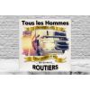 Plaque Cadeau Routier Camion Blanc bis 20 x 20